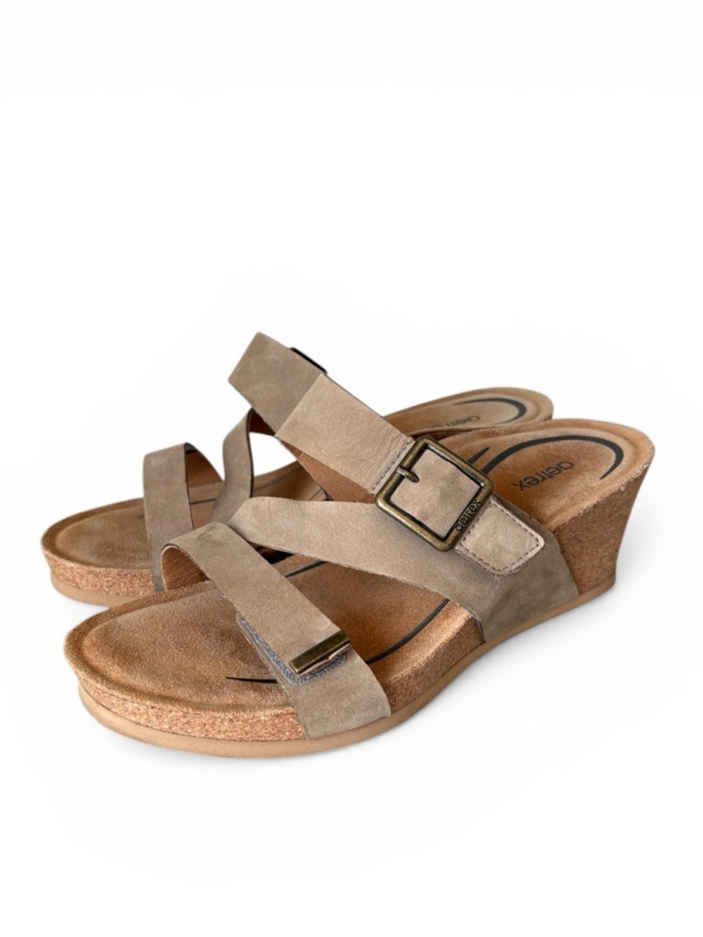 Aetrex Kimmy Arch Support Wedge Sandal Size 7
